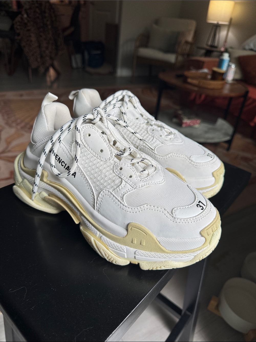 Balenciaga Triple S White Sneakers - Picture 3 of 5